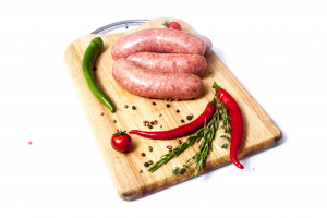 Колбаски для жарки и гриля Полуфабрикат мясной рубленый, категории В, охлаждённый