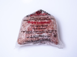 Фарш из говядины Полуфабрикат мясной рубленый, категории А, замороженный 